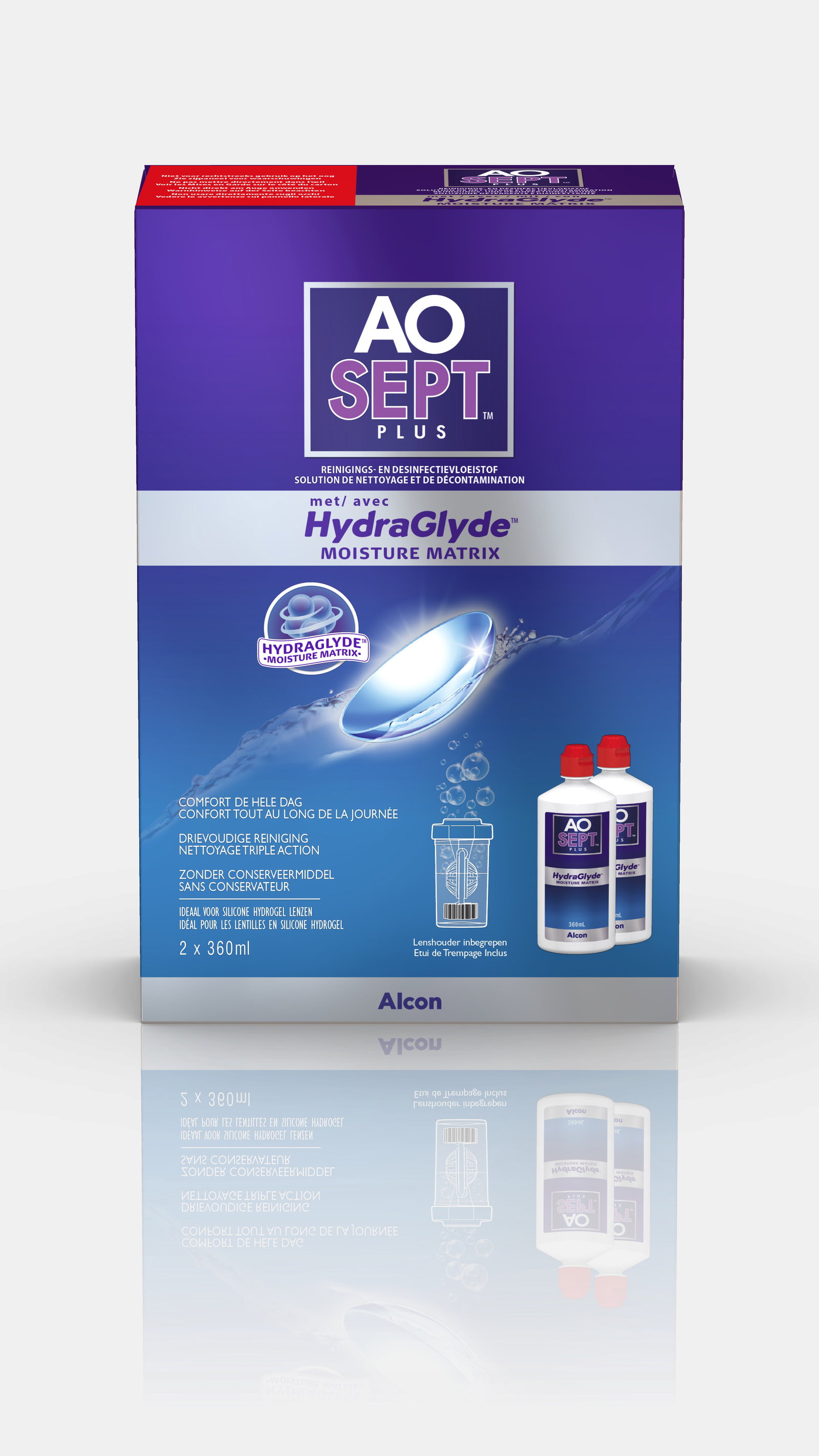 AOSEPT Hydraglyde Vorratspack, Alcon (2 x 360 ml)